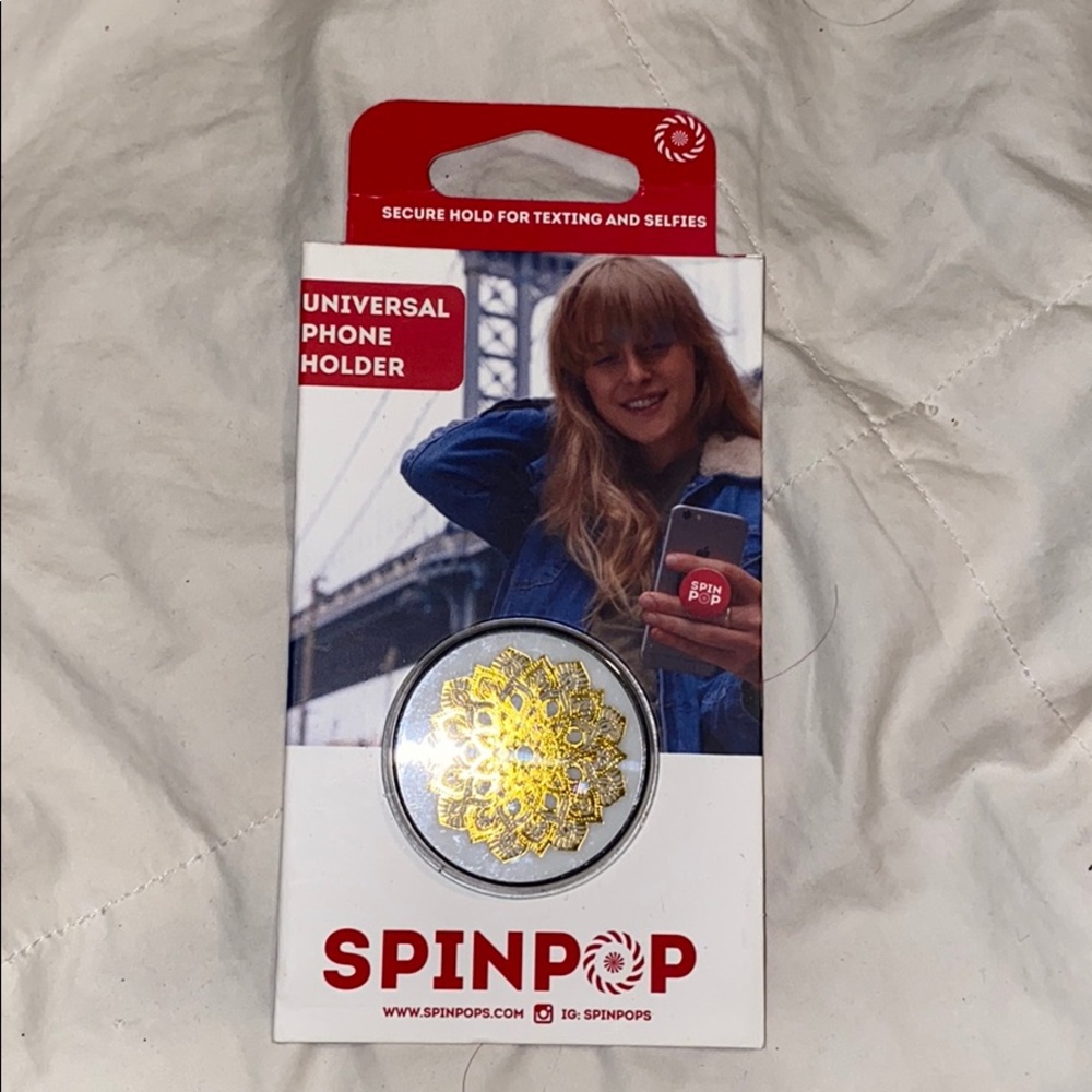 Pop socket gold mandala